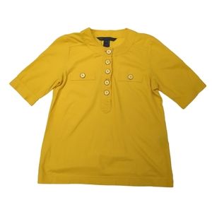 Marc by Marc Jacobs Yellow Half Button Down Shirt